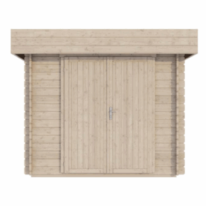 Abri moto en bois ROVETO 12m² – 28mm
