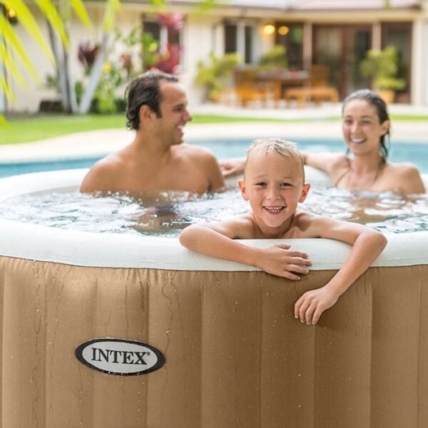 Spa Gonflable – INTEX – Sahara 4 places + Couverture Thermique – DESTOCKAGE – Image 3
