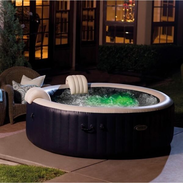 Spa Gonflable – INTEX – Blue Navy 4 places + Couverture Thermique – DESTOCKAGE – Image 4
