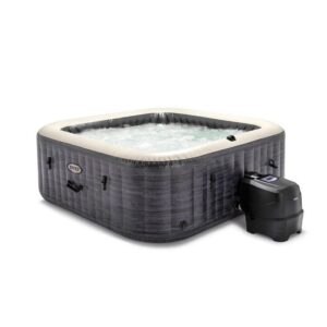 Spa Gonflable – INTEX – Ardoise 4 places + Couverture Thermique