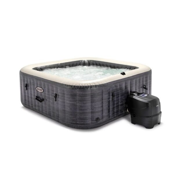 Spa Gonflable – INTEX – Ardoise 4 places + Couverture Thermique
