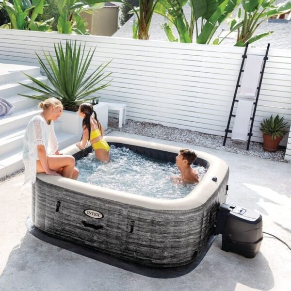 Spa Gonflable – INTEX – Ardoise 6 places + Couverture Thermique – DESTOCKAGE – Image 2