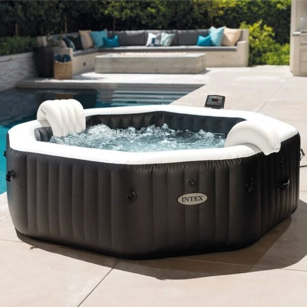 Spa Gonflable – INTEX – Carbone 6 places + Couverture Thermique – DESTOCKAGE – Image 4
