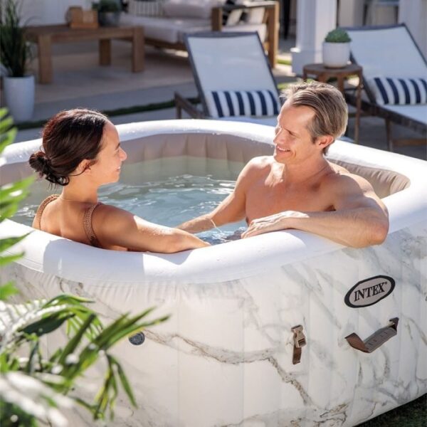 Spa Gonflable – INTEX – Calacatta 4 places + Couverture Thermique – Image 3