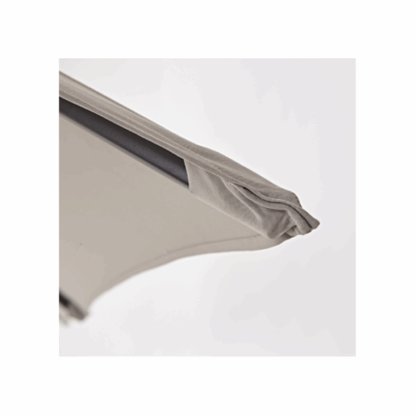 Parasol déporté NATERIAL Sonora II taupe rectangulaire, L.391 x l.282 cm – Image 3