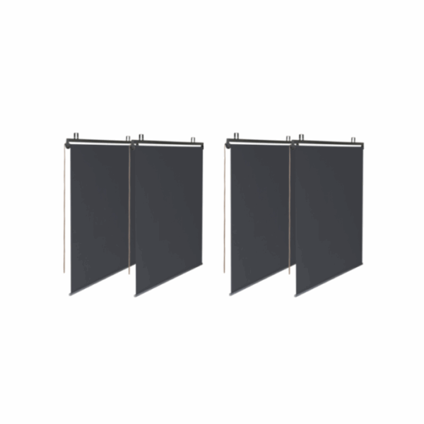 Pergola édition spéciale toit rétractable 3×3 M et 4 stores gris anthracite – Image 3