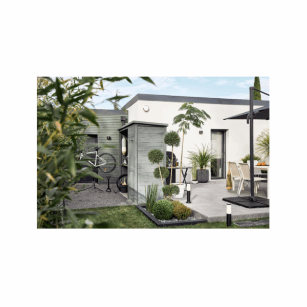 Parasol déporté NATERIAL Aura anthracite carré, L.286 x l.286 cm – Image 3