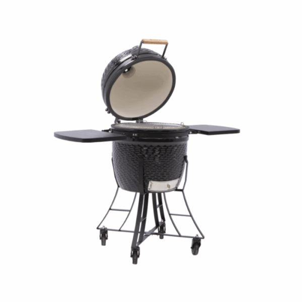 Barbecue Kamado Céramique Charbon NATERIAL Drago Noir ⌀46 cm avec housse – Image 3