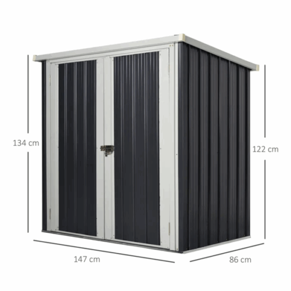 Abri de jardin – 1.26 m2 – 2 portes – Image 4