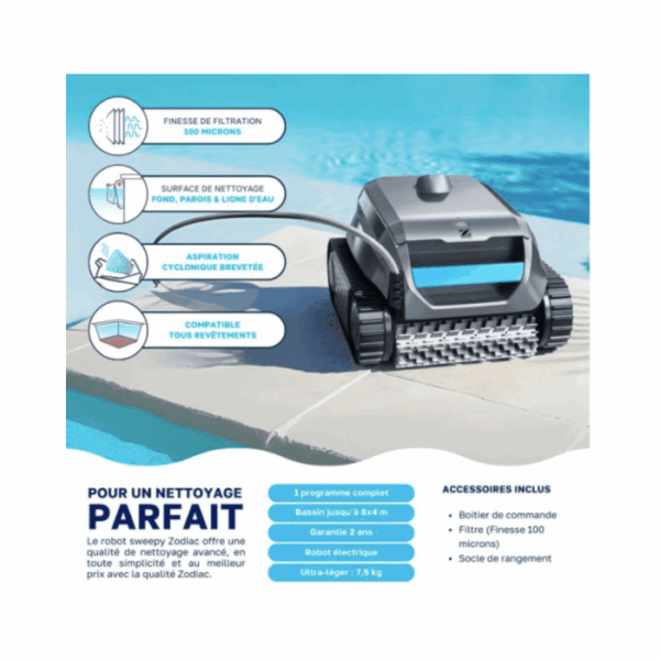 Robot de piscine Zodiac Sweepy SWY 3500 – Image 2