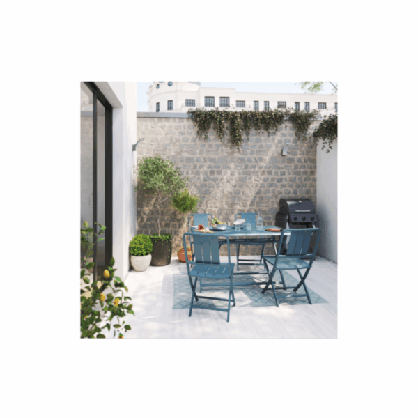 Barbecue au gaz – 114 x 55 x 114 cm – NATERIAL Alton, 3 brûleurs, noir – Image 4